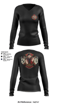 Station 51 74948008 Women's Long Sleeve V-neck Shirt - 9