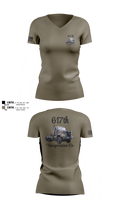 617th Transportation Company 2064597 Women's Short Sleeve V-neck Shirt - 2