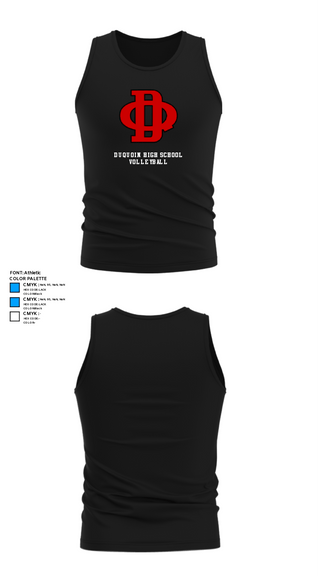 Tank Top, DuQuoin High School Volleyball, Women's Volleyball, Teamtime, Team time, sublimation, custom sports apparel, team uniforms, spirit wear, spiritwear, sports uniforms, custom shirts, team store, custom team store, fundraiser sports, apparel fundraiser