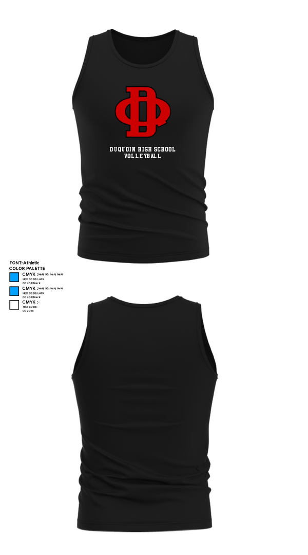 Tank Top, DuQuoin High School Volleyball, Women's Volleyball, Teamtime, Team time, sublimation, custom sports apparel, team uniforms, spirit wear, spiritwear, sports uniforms, custom shirts, team store, custom team store, fundraiser sports, apparel fundraiser