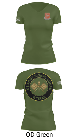 Women's Short Sleeve Vneck Shirt, 440th Signal Brigade, , Teamtime, Team time, sublimation, custom sports apparel, team uniforms, spirit wear, spiritwear, sports uniforms, custom shirts, team store, custom team store, fundraiser sports, apparel fundraiser