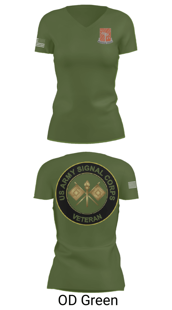 Women's Short Sleeve Vneck Shirt, 440th Signal Brigade, , Teamtime, Team time, sublimation, custom sports apparel, team uniforms, spirit wear, spiritwear, sports uniforms, custom shirts, team store, custom team store, fundraiser sports, apparel fundraiser