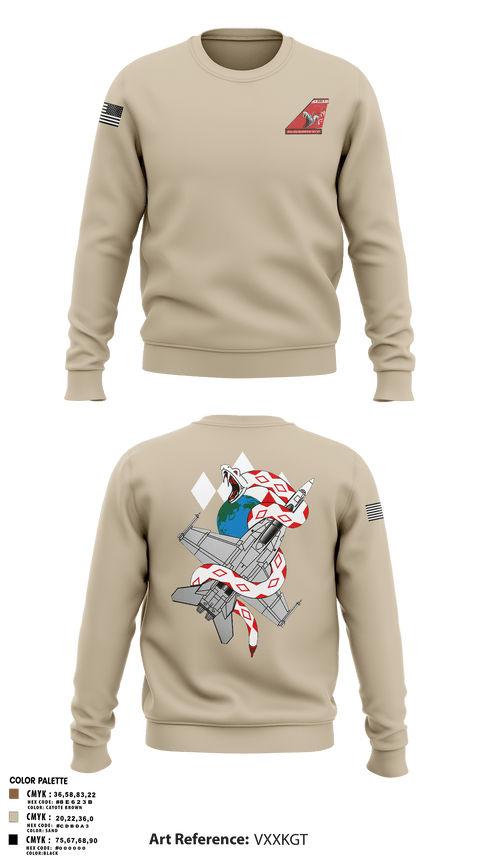 Crew Neck Sweatshirt, VFA-102, , Teamtime, Team time, sublimation, custom sports apparel, team uniforms, spirit wear, spiritwear, sports uniforms, custom shirts, team store, custom team store, fundraiser sports, apparel fundraiser