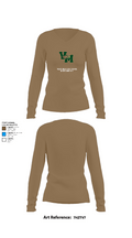 Valley Mills High School Cross Country 52833130 Women's Long Sleeve V-neck Shirt - 1