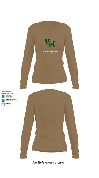 Womens Long Sleeve Vneck Shirt, Valley Mills High School Cross Country, Cross Country, Teamtime, Team time, sublimation, custom sports apparel, team uniforms, spirit wear, spiritwear, sports uniforms, custom shirts, team store, custom team store, fundraiser sports, apparel fundraiser