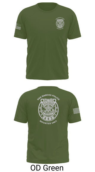 Short Sleeve Performance Shirt, San Marcos Police Mounted Unit, , Teamtime, Team time, sublimation, custom sports apparel, team uniforms, spirit wear, spiritwear, sports uniforms, custom shirts, team store, custom team store, fundraiser sports, apparel fundraiser