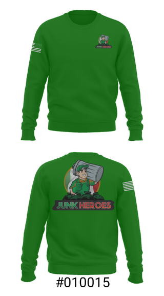 Crew Neck Sweatshirt, Junk Heroes, , Teamtime, Team time, sublimation, custom sports apparel, team uniforms, spirit wear, spiritwear, sports uniforms, custom shirts, team store, custom team store, fundraiser sports, apparel fundraiser