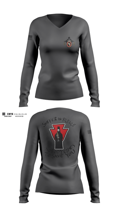 undefined Women's Long Sleeve V-neck Shirt -1 9