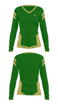 Cypress Falls High School Track 61867059 Women's Long Sleeve V-neck Shirt - 29