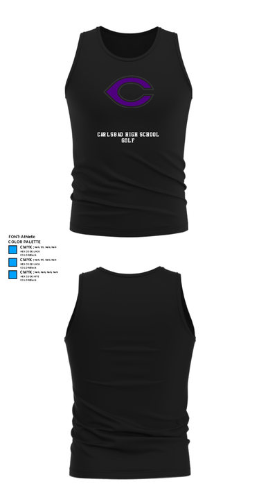 Carlsbad High School Golf 35652126 Tank Top - 32