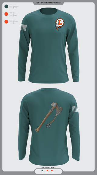 Long Sleeve Performance Shirt, Loudon NJROTC, Navy, Teamtime, Team time, sublimation, custom sports apparel, team uniforms, spirit wear, spiritwear, sports uniforms, custom shirts, team store, custom team store, fundraiser sports, apparel fundraiser