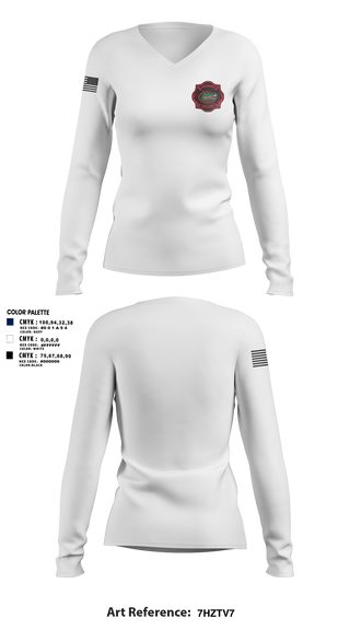 Womens Long Sleeve Vneck Shirt, Lakewood fire department, , Teamtime, Team time, sublimation, custom sports apparel, team uniforms, spirit wear, spiritwear, sports uniforms, custom shirts, team store, custom team store, fundraiser sports, apparel fundraiser