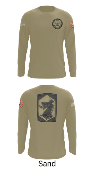 Long Sleeve Performance Shirt, 445 Chemical Company, National Guard, Teamtime, Team time, sublimation, custom sports apparel, team uniforms, spirit wear, spiritwear, sports uniforms, custom shirts, team store, custom team store, fundraiser sports, apparel fundraiser