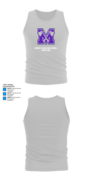 Tank Top, Mount Gilead High School Wrestling, Wrestling, Teamtime, Team time, sublimation, custom sports apparel, team uniforms, spirit wear, spiritwear, sports uniforms, custom shirts, team store, custom team store, fundraiser sports, apparel fundraiser