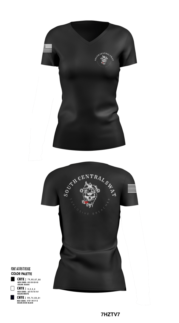Womens Short Sleeve Vneck Shirt, SCR SWAT, , Teamtime, Team time, sublimation, custom sports apparel, team uniforms, spirit wear, spiritwear, sports uniforms, custom shirts, team store, custom team store, fundraiser sports, apparel fundraiser