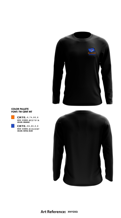 Branford High School Basketball 84333639 Long Sleeve Performance Shirt 10