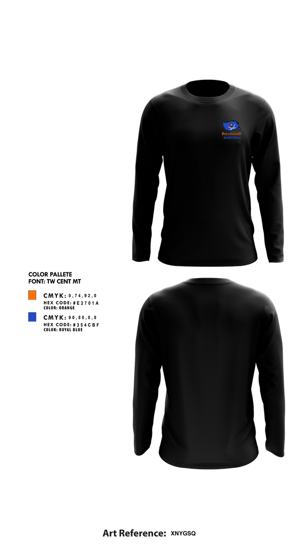 Long Sleeve Performance Shirt, Branford High School Basketball, Men's Basketball, Teamtime, Team time, sublimation, custom sports apparel, team uniforms, spirit wear, spiritwear, sports uniforms, custom shirts, team store, custom team store, fundraiser sports, apparel fundraiser