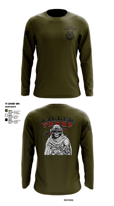 3/2CR Killer Troop 6220684 Long Sleeve Performance Shirt 11