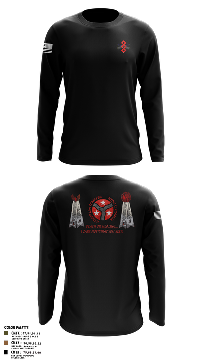 q trp 4/278th 42866312 Long Sleeve Performance Shirt - 6