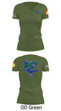Bullshark Battalion 90693069 Women's Short Sleeve V-neck Shirt - 48