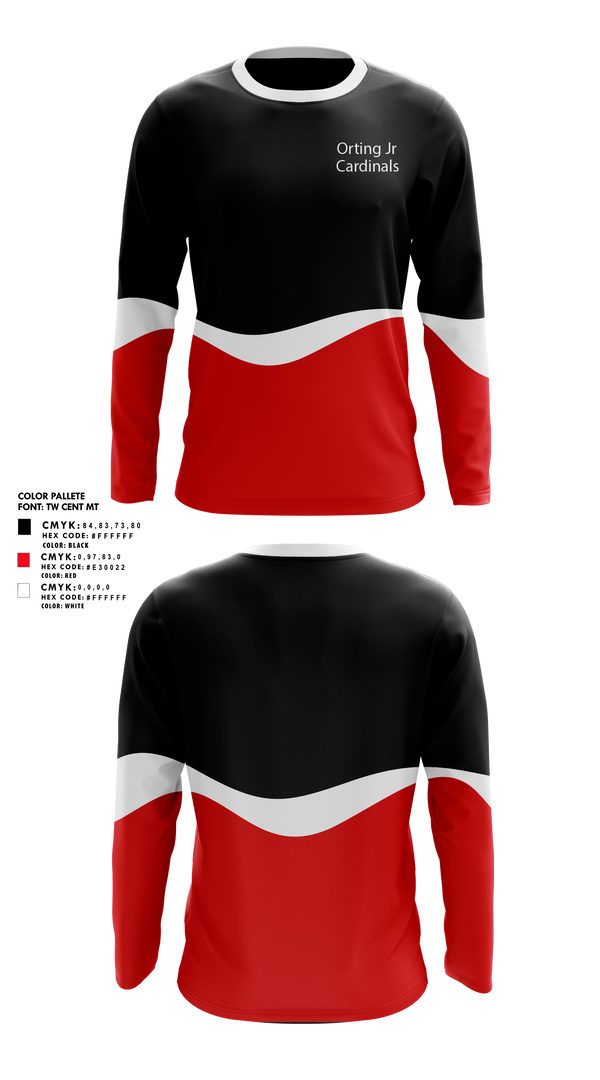 Long Sleeve Performance Shirt, Orting Jr Cardinals, , Teamtime, Team time, sublimation, custom sports apparel, team uniforms, spirit wear, spiritwear, sports uniforms, custom shirts, team store, custom team store, fundraiser sports, apparel fundraiser