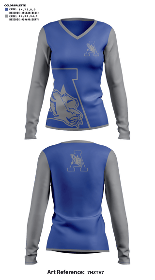 Womens Long Sleeve Vneck Shirt, Airport High School Volleyball, Women's Volleyball, Teamtime, Team time, sublimation, custom sports apparel, team uniforms, spirit wear, spiritwear, sports uniforms, custom shirts, team store, custom team store, fundraiser sports, apparel fundraiser