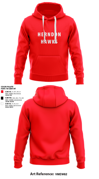 Hoodie, Herndon Hawks, Baseball, Teamtime, Team time, sublimation, custom sports apparel, team uniforms, spirit wear, spiritwear, sports uniforms, custom shirts, team store, custom team store, fundraiser sports, apparel fundraiser