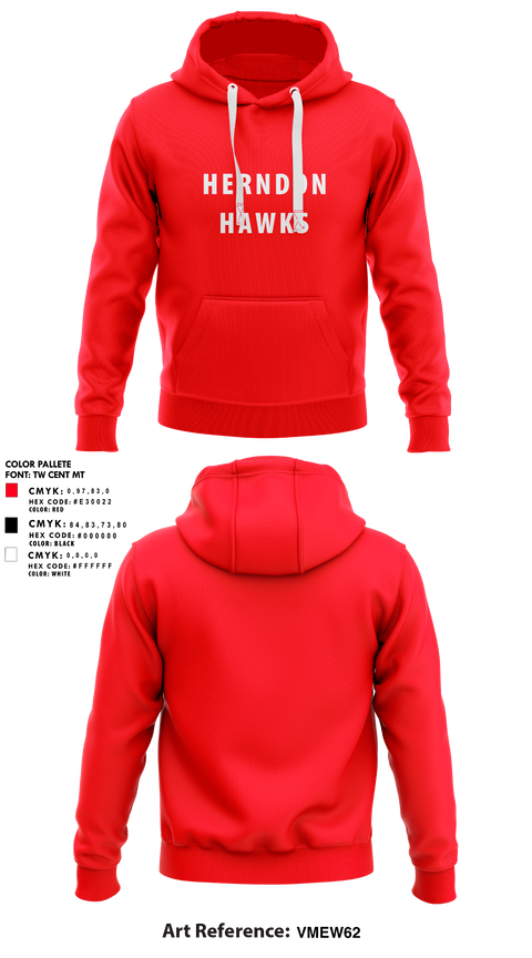 Hoodie, Herndon Hawks, Baseball, Teamtime, Team time, sublimation, custom sports apparel, team uniforms, spirit wear, spiritwear, sports uniforms, custom shirts, team store, custom team store, fundraiser sports, apparel fundraiser