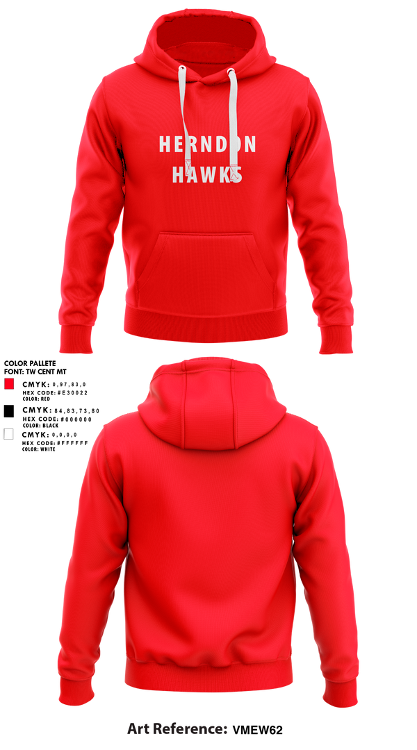 Hoodie, Herndon Hawks, Baseball, Teamtime, Team time, sublimation, custom sports apparel, team uniforms, spirit wear, spiritwear, sports uniforms, custom shirts, team store, custom team store, fundraiser sports, apparel fundraiser
