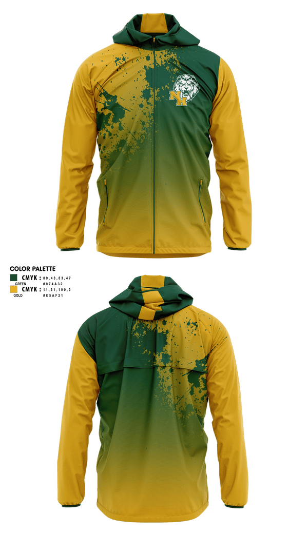 Windbreaker, North Hunterdon High School, Spirit Store, Teamtime, Team time, sublimation, custom sports apparel, team uniforms, spirit wear, spiritwear, sports uniforms, custom shirts, team store, custom team store, fundraiser sports, apparel fundraiser