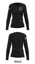 Stafford High School Basketball 81575563 Women's Long Sleeve V-neck Shirt -1 35