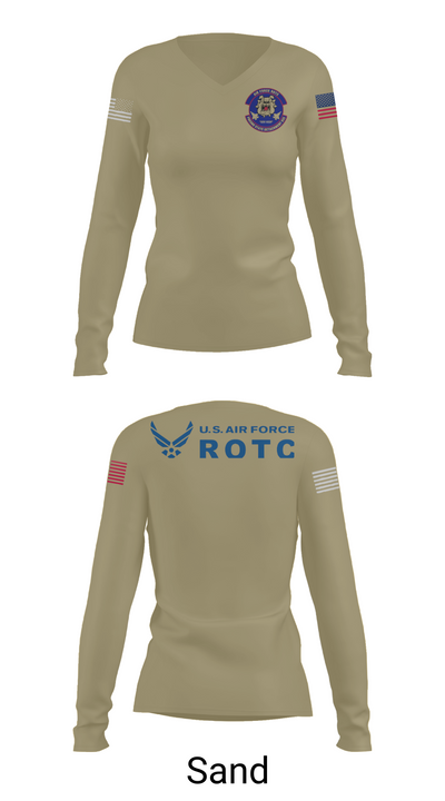 Detachment 035 78200386 Women's Long Sleeve V-neck Shirt - 96