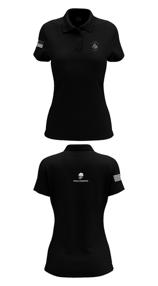 Womens Short Sleeve Performance Polo, Skull Fighters, Wrestling, Teamtime, Team time, sublimation, custom sports apparel, team uniforms, spirit wear, spiritwear, sports uniforms, custom shirts, team store, custom team store, fundraiser sports, apparel fundraiser