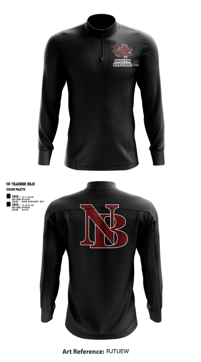New Brockton High School 56621565 Quarter Zip Jacket - 4