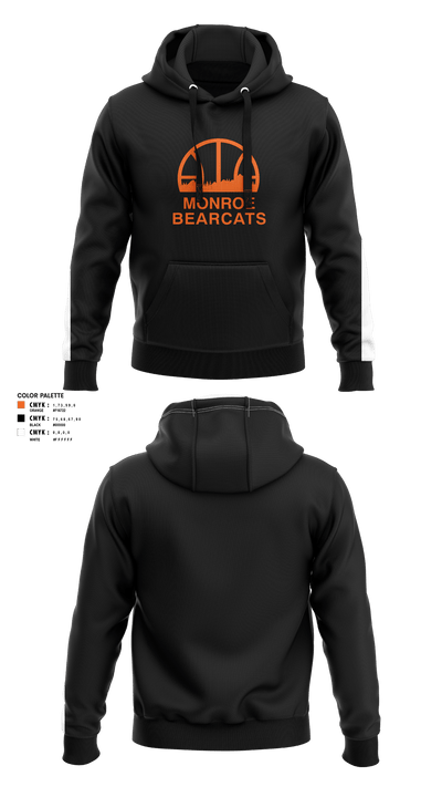 Monroe High School Basketball 86135082 Hoodie - 3