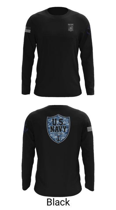 CVN 77 George HW Bus 94572783 Long Sleeve Performance Shirt - 15