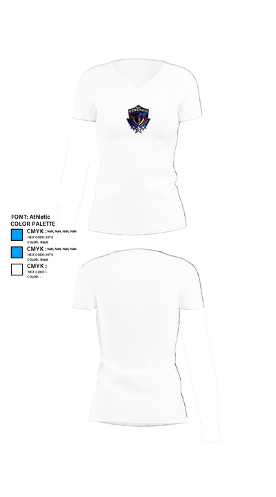 Anthony Wayne Youth Tackle Football League 48655260 Women's Short Sleeve V-neck Shirt - 18