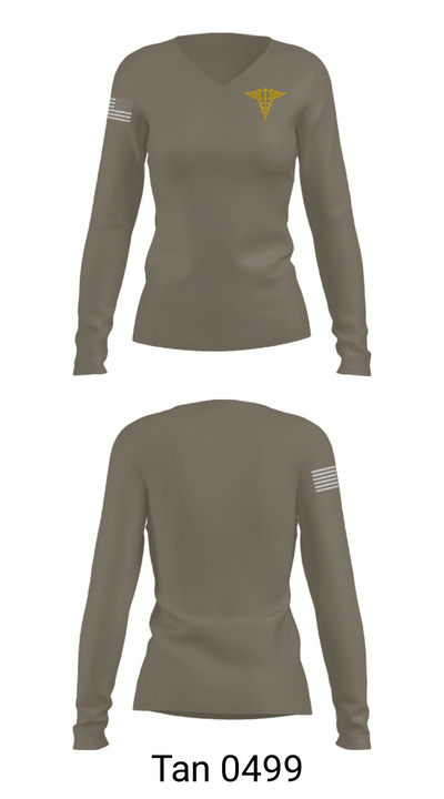 Physical Therapy 63669190 Women's Long Sleeve V-neck Shirt - 77