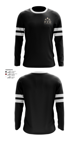Long Sleeve Performance Shirt, Avd plumbing, , Teamtime, Team time, sublimation, custom sports apparel, team uniforms, spirit wear, spiritwear, sports uniforms, custom shirts, team store, custom team store, fundraiser sports, apparel fundraiser