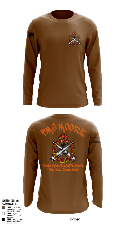 FMS Moore 83066116 Long Sleeve Performance Shirt - 124