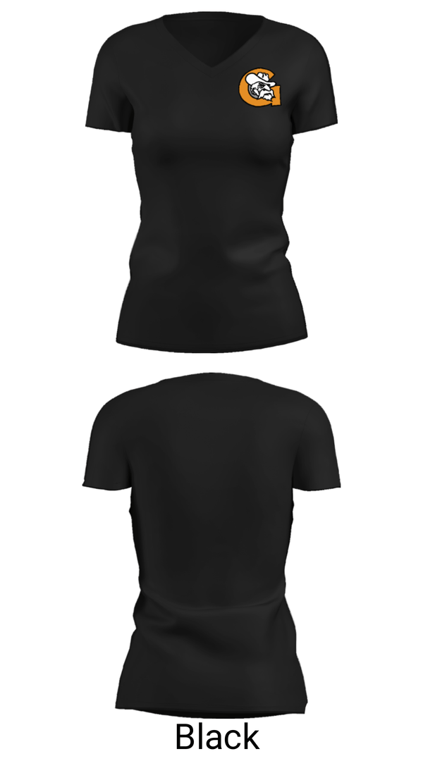 Womens Short Sleeve Vneck Shirt, Grant Middle School, Spirit Store, Teamtime, Team time, sublimation, custom sports apparel, team uniforms, spirit wear, spiritwear, sports uniforms, custom shirts, team store, custom team store, fundraiser sports, apparel fundraiser