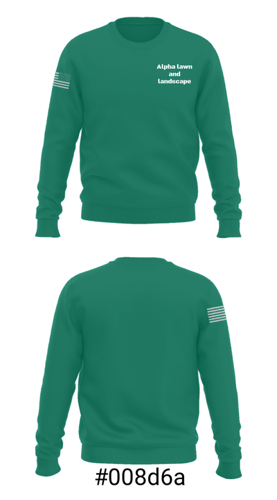 Alpha lawn and landscape 21925949 Crew Neck Sweatshirt - 22