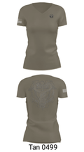 EMF CP DET SAC 86149634 Women's Short Sleeve V-neck Shirt - 38