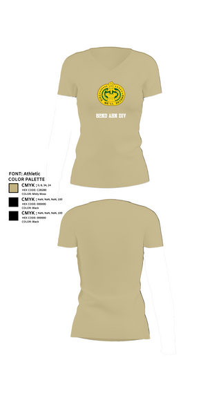 Womens Short Sleeve Vneck Shirt, 82nd ABN div, , Teamtime, Team time, sublimation, custom sports apparel, team uniforms, spirit wear, spiritwear, sports uniforms, custom shirts, team store, custom team store, fundraiser sports, apparel fundraiser