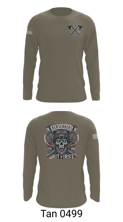 Baker 3-509th 3rd Plt 1st squad 60073036 Long Sleeve Performance Shirt 66