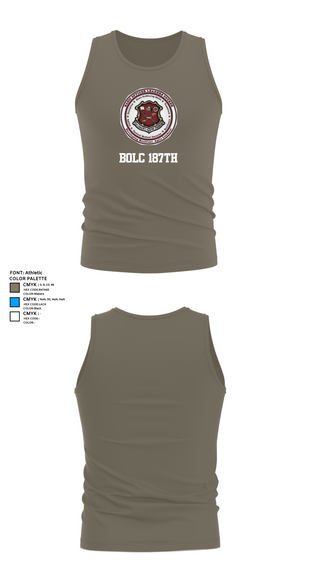 Tank Top, BOLC 187TH, Army, Teamtime, Team time, sublimation, custom sports apparel, team uniforms, spirit wear, spiritwear, sports uniforms, custom shirts, team store, custom team store, fundraiser sports, apparel fundraiser