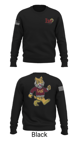 Crew Neck Sweatshirt, Lowpoint-Washburn Junior High School Softball, Softball, Teamtime, Team time, sublimation, custom sports apparel, team uniforms, spirit wear, spiritwear, sports uniforms, custom shirts, team store, custom team store, fundraiser sports, apparel fundraiser