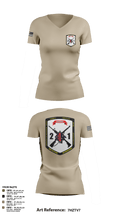 2nd Battalion, 1st Marine Regiment 96823879 Women's Short Sleeve V-neck Shirt - 102