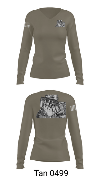 Womens Long Sleeve Vneck Shirt, 29th MP CO., Fire Department, Teamtime, Team time, sublimation, custom sports apparel, team uniforms, spirit wear, spiritwear, sports uniforms, custom shirts, team store, custom team store, fundraiser sports, apparel fundraiser