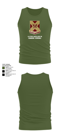 Tank Top, 4/9 Field Artillery 56 Command (Pershing), Army, Teamtime, Team time, sublimation, custom sports apparel, team uniforms, spirit wear, spiritwear, sports uniforms, custom shirts, team store, custom team store, fundraiser sports, apparel fundraiser